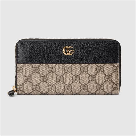 mens gucci zip wallet|Gucci marmont zip around wallet.